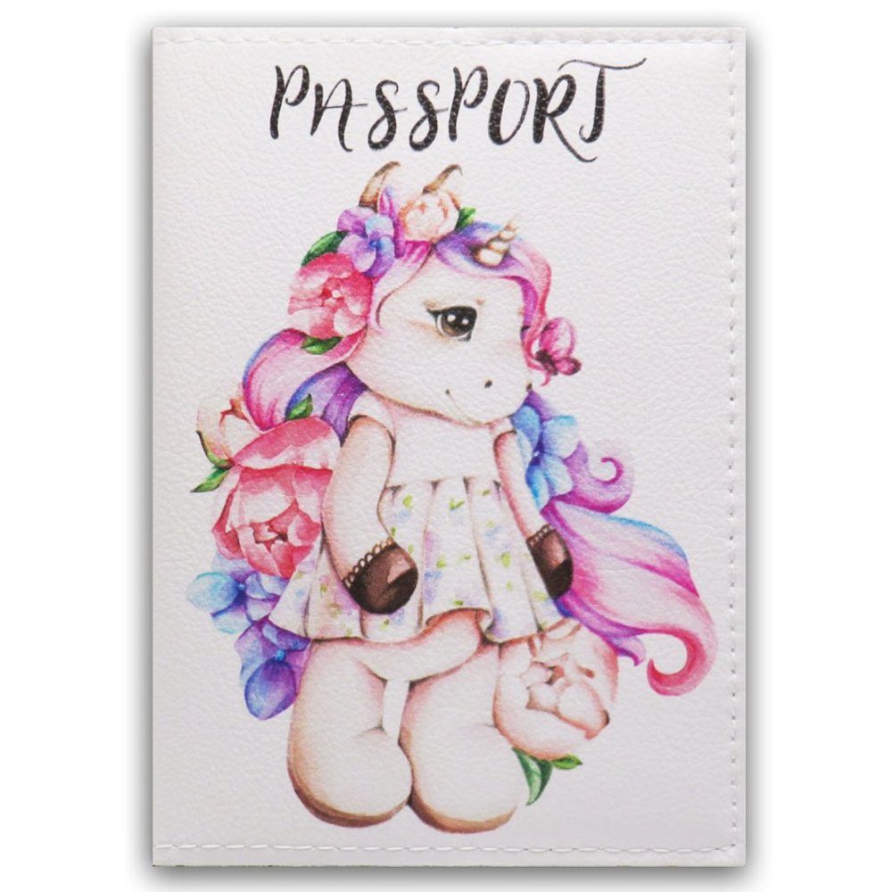Passport Cover, Waterproof Holder, Eco-leather Case,Travel Gift for Women Kids